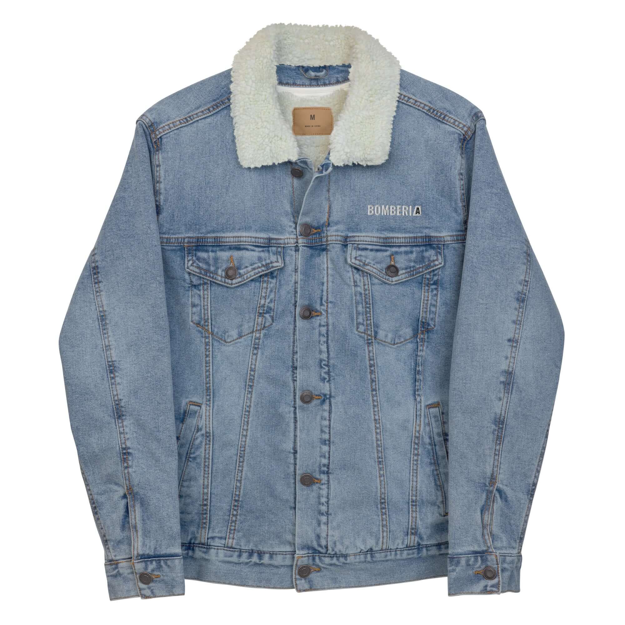 Giacca di jeans sherpa BOMBERIA